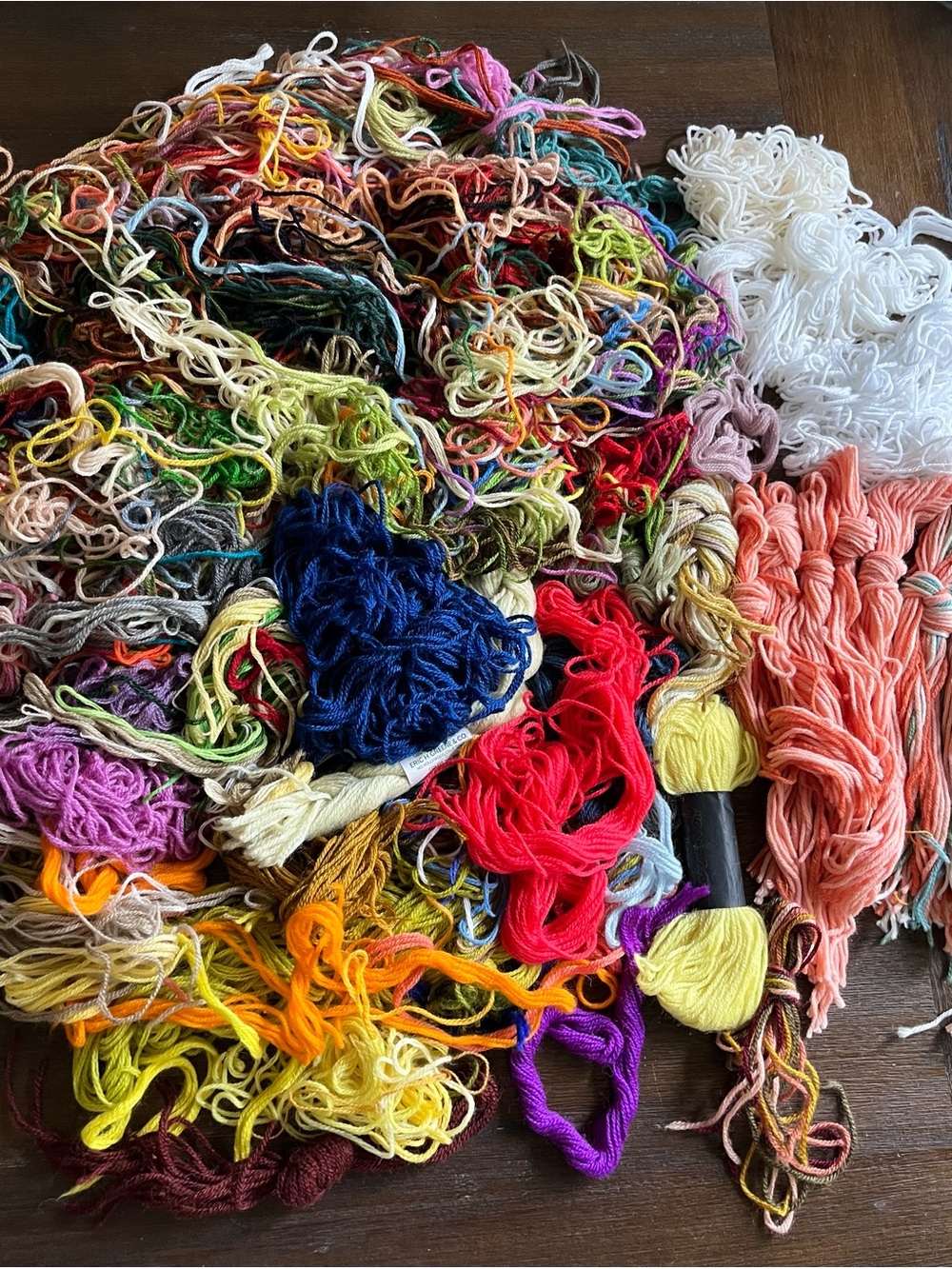 LARGE Lot of Vintage 3-Ply Wool Yarn & Single-Ply Tapestry Needlepoint Yarn